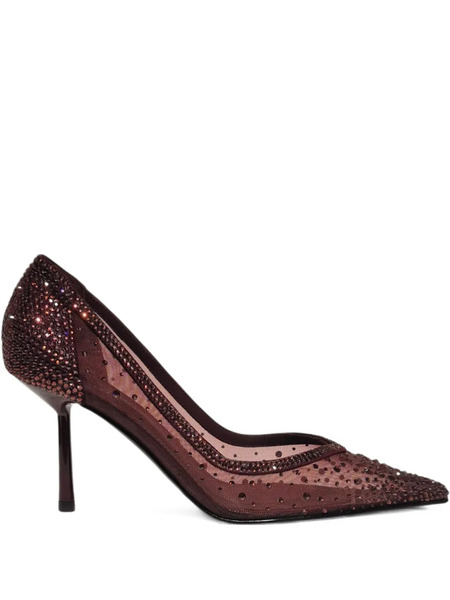  Le Silla 90mm Nicole Embellished Stiletto Pumps - Brown 