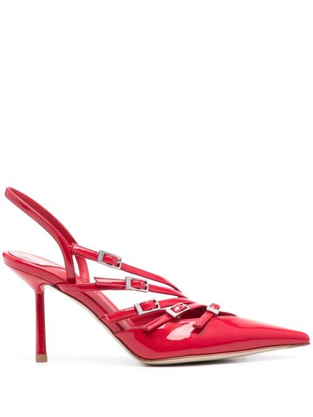 Le Silla 80mm Scarlet Slingback Pumps - Red 