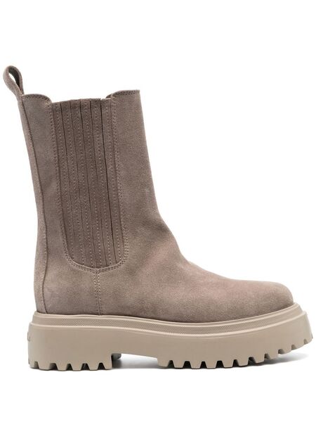  Le Silla 55mm Slip-on Suede Boots - Grey 
