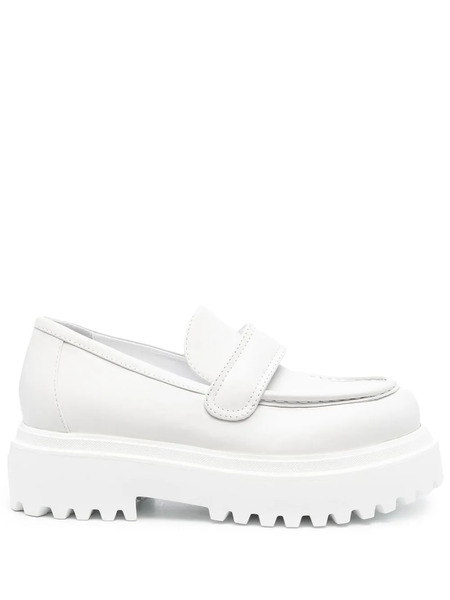  Le Silla Ranger Leather Loafers - White 