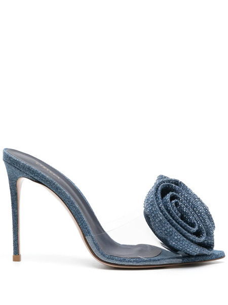  Le Silla Rose Heeled Sandals - Blue 