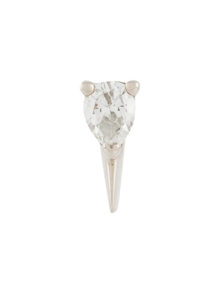  Le Ster 18kt White Gold Diamond Sparks Single Earring - Silver 