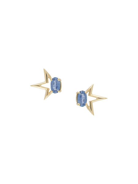  Le Ster 18kt Yellow Gold Sapphire Whaam Earrings 