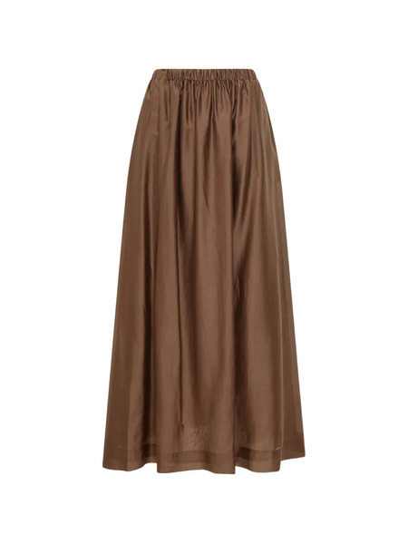  Le Sully Studio Elasticated Waist Maxi Skirt - Brown 