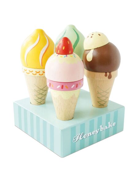  Le Toy Van Ice Cream Cones Set - Blue 