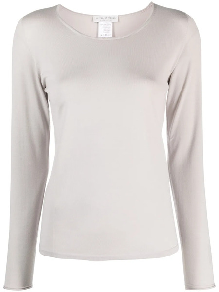  Le Tricot Perugia Crew-neck Wool Sweater - Grey 