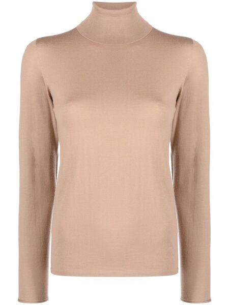  Le Tricot Perugia Long-sleeve Roll-neck Jumper - Neutrals 