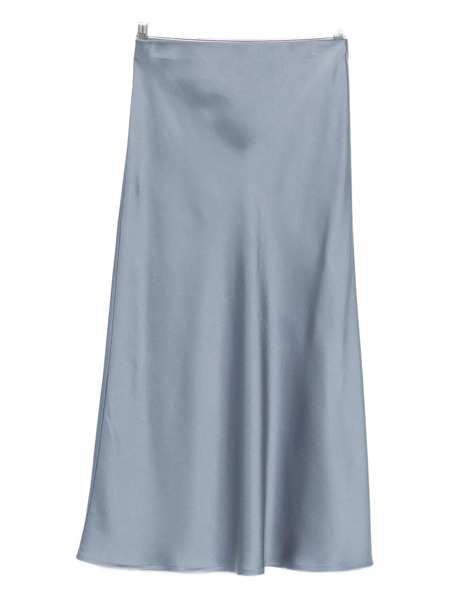  Le Tricot Perugia Pleated A-line Skirt - Blue 