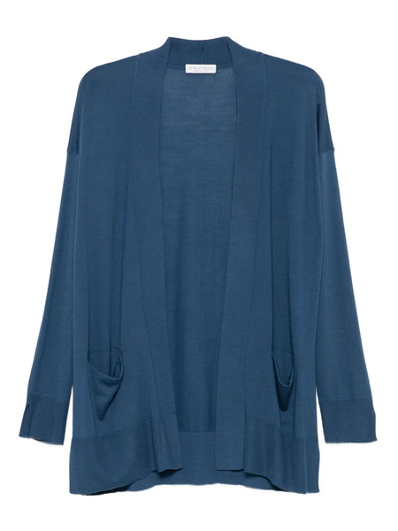  Le Tricot Perugia Pocket Cardigan - Blue 