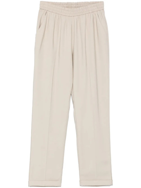  Le Tricot Perugia Tapered Trousers - Neutrals 