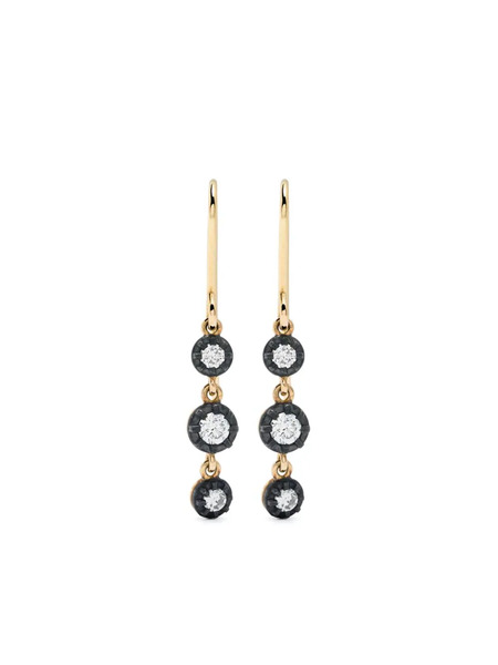  Leandra 18kt Yellow Gold Diamond Hook Earrings 