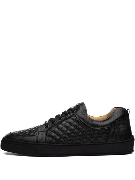  Leandro Lopes Ezio Quilted Leather Sneakers - Black 