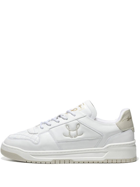  Leandro Lopes Quilted Lace-up Sneakers - White 