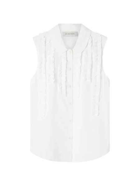  Lee Mathews Charlotte Sleeveless Shirt - White 