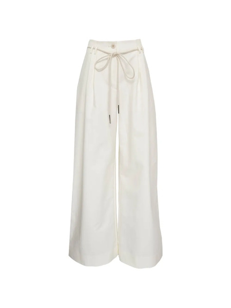  Lee Mathews Drawstring-fastening Palazzo Pants - White 