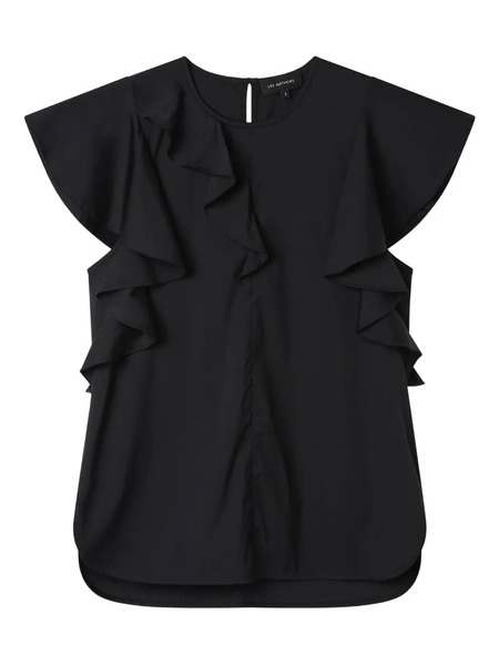  Lee Mathews Ella Ruffle-detail Blouse - Black 