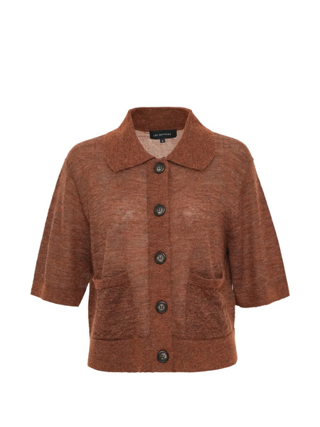  Lee Mathews Eve Short-sleeve Cardigan - Brown 