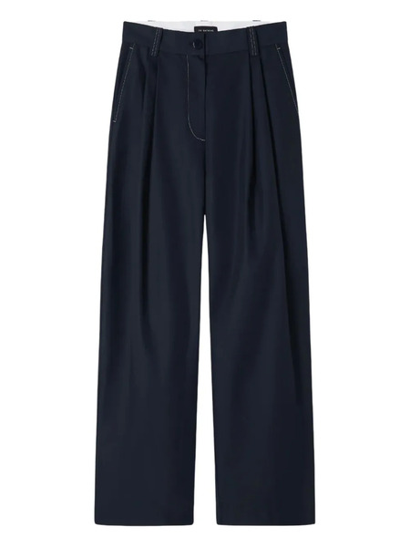  Lee Mathews Pleat-detail Trousers - Blue 