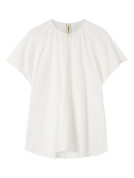  Lee Mathews Raglan-sleeve Pocket Blouse - White 