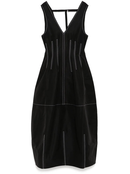  Lee Mathews V-neck Dress - Black 