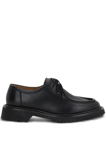  Legres Smooth Leather Lace-up Shoes - Black 