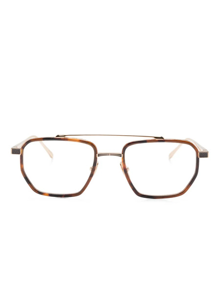 Leisure Society Geometric-frame Glasses - Brown 