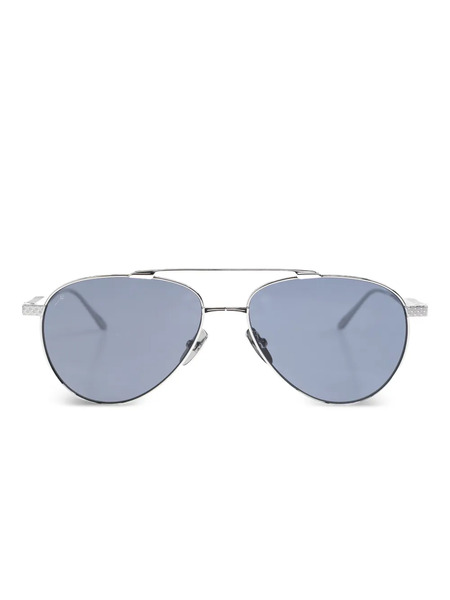  Leisure Society Lucienne Pilot-frame Sunglasses - Silver 