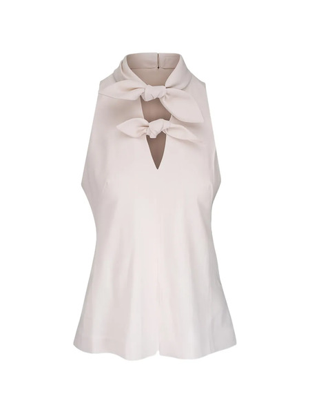  Lela Rose Tie-detail Blouse - Neutrals 