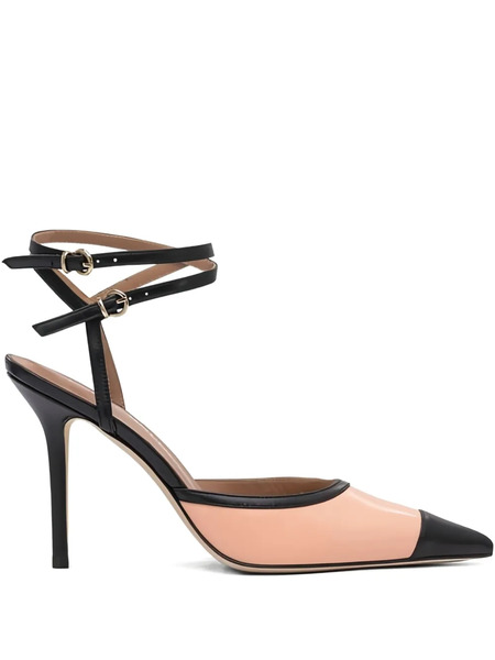  Lella Baldi 105mm Leather Ankle-strap Pumps - Pink 