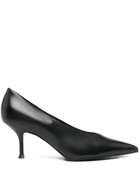  Lella Baldi 75mm Leather Pumps - Black 