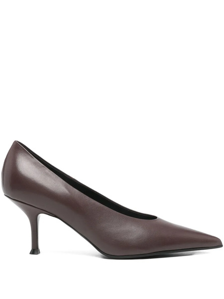  Lella Baldi 75mm Leather Pumps - Red 