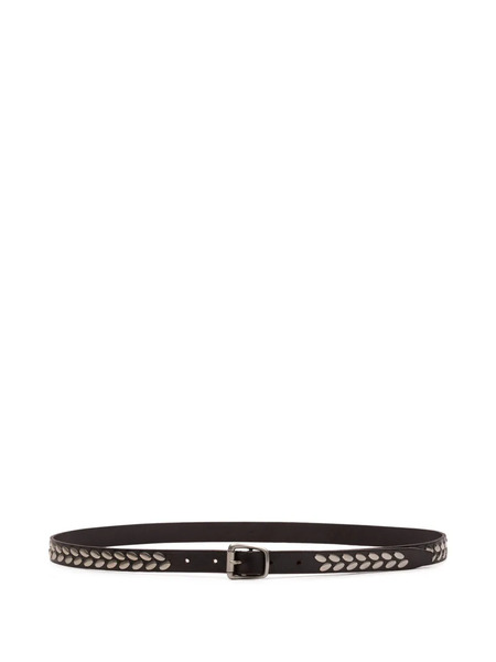 Lemaire Almond Stud Belt - Brown 