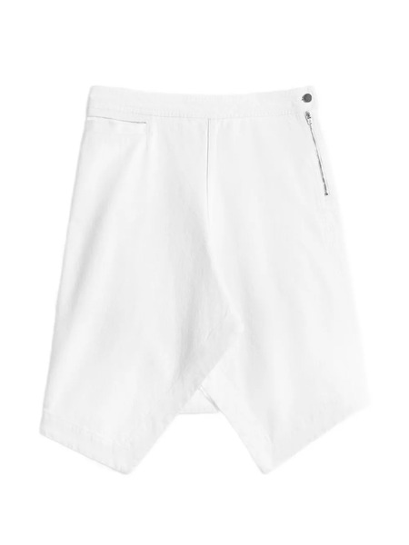  Lemaire Asymmetric Denim Skirt - White 
