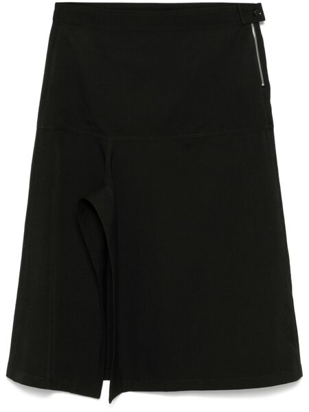 Lemaire Asymmetric Midi Skirt - Black 