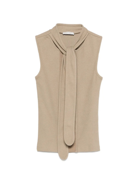  Lemaire Asymmetrical Tie Top - Neutrals 
