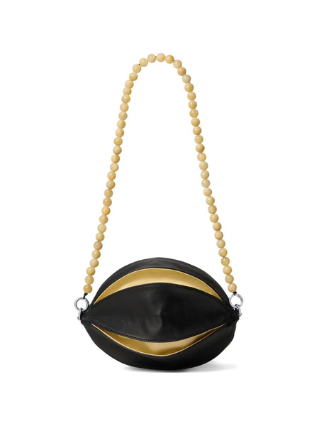  Lemaire Balloon Beaded Clutch Bag - Black 