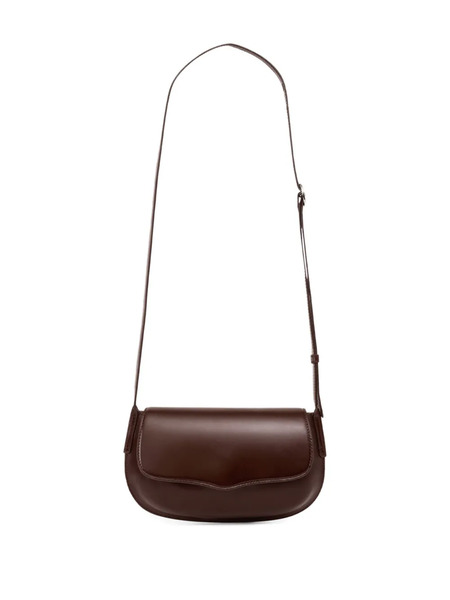  Lemaire Belly Leather Crossbody Bag - Brown 