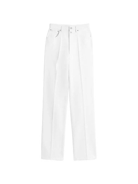  Lemaire Belt-loop Pocket Jeans - White 