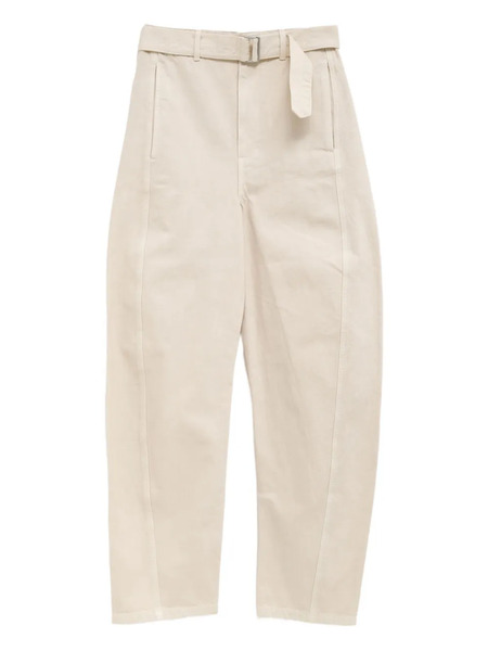  Lemaire Belted Panel Trousers - Neutrals 