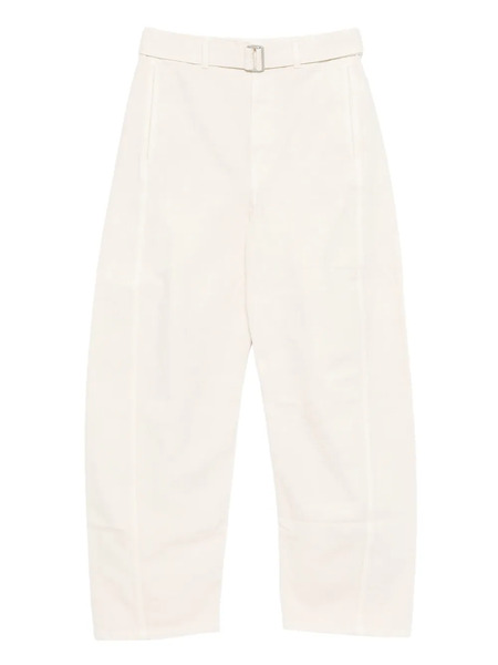  Lemaire Belted Panelled Jeans - Neutrals 