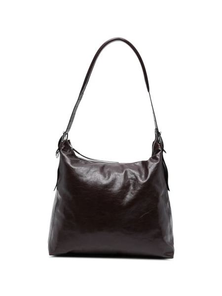  Lemaire Belted Shiny Leather Shoulder Bag - Purple 