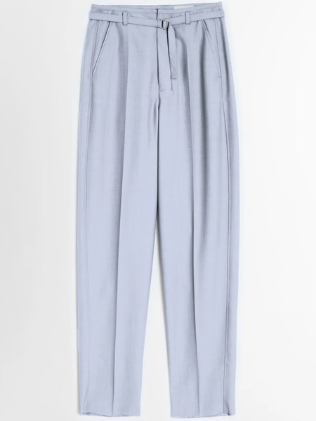  Lemaire Belted Tailores Pants - Grey 
