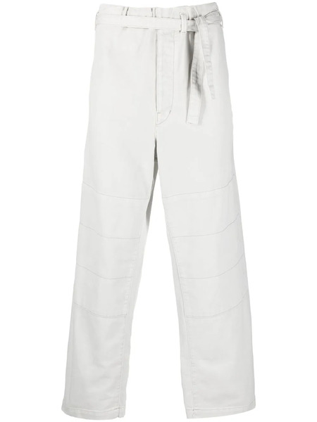  Lemaire Belted Wide-leg Trousers - Grey 