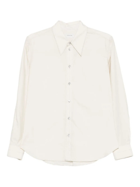  Lemaire Button-down Long-sleeve Shirt - Neutrals 
