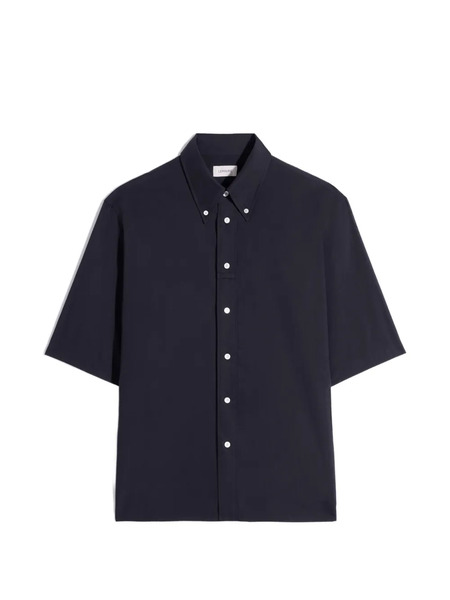 Lemaire Button-down Short-sleeves Shirt - Black 