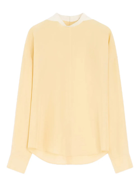  Lemaire Buttoned Long-sleeve Blouse - Yellow 