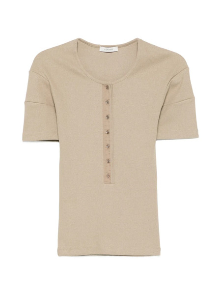  Lemaire Buttoned T-shirt - Neutrals 