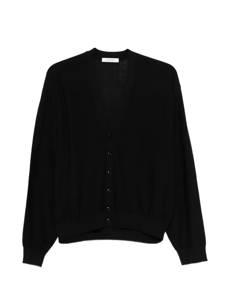  Lemaire Buttoned V-neck Cardigan - Black 