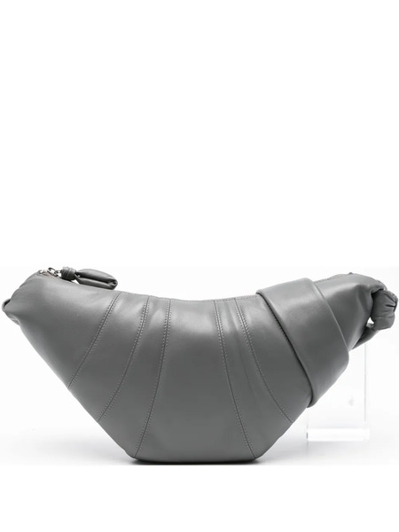  Lemaire Croissant Knot Leather Shoulder Bag - Grey 