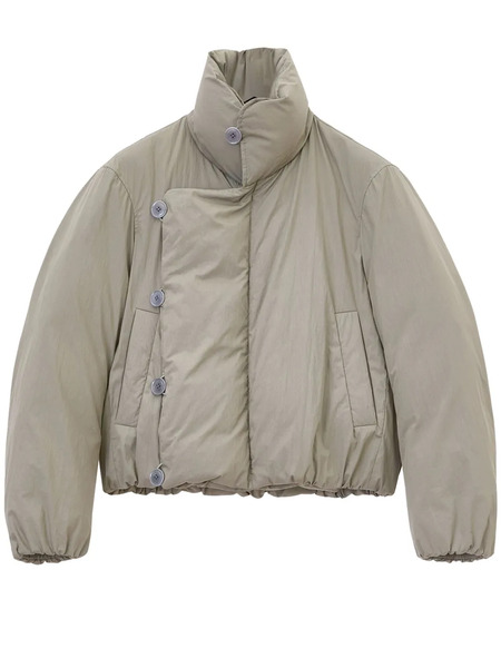  Lemaire Cropped Puffer Blouson Jacket - Green 
